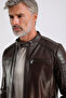 Maroquın Leather Georges Men's Sports Leather Coat - 3