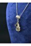 Cat Model Halloween Themed Steel Pendant and Steel Chain Necklace - 3