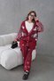 Women's Beaded Embroidered Wide-Fit Knit Cardigan and Pants Top and Bottom Set - 7