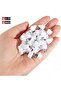 Shelf Support Pegs, 20 Pcs, 5mm Cabinet Shelf Pegs with Steel Pin (White) - 3