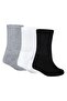 Jordan Long Gray-White-Black 3-Piece Socks Wj0010 (Size 35-38) - 3