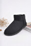 Women's Guaranteed Fur Lined Lightweight Sole Mini Boots Black - 6