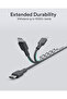 كابل سيركلت بلينك لايت، ٦٠ واط، بطول مترين، مضفر بتقنية دي تي واي، من USB-C إلى USB-C - CB-DCC064 أسود - 5
