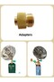 A Adaptor Canister Gas Convertor 1"-20 UNF Adapter Lindal Valve Canister to 7/16"-28UNF Propane Tan. - 7