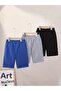 3-Piece Girls/Boys Printed Combed Cotton Shorts - 2