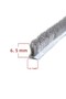 Quality - Aluminum PVC Door Window Glass Balcony Bristle Wick Width 6.7 - Bristle Length 6.5 Mm 5 Mt