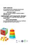 Set of 3 Cute Tower Game - Bultak Cube - Colorful Hexagonal Rings Educational Toy - 2