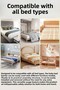 150X42 cm Folding Baby Bed Barrier - Protective Base Railing Protection Safety Barrier Gray - 6
