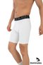 Men's White Above Knee Sportsman Baketball Player Footballer Shorts Underwear Leggings Dmn32548 - 3