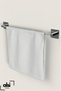 Silver Chrome Roll and Round Towel Holder - Wc Paper Holder and Long Towel Holder Set of 4 - 2
