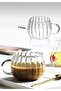 300 ml Striped Patterned Heat Resistant Glass Mug Cup with Handle Coffee Bead Cup Grape Cup - 2