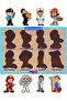 Wooden French Forest Animals-vegetables-professions-numbers Set of 4 Educational-tutorial Puzzle - 5