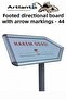 Arrow Shaped Decorative in and Out of Space Direction Board 1 Piece Standing Information Information Stand Ot - 4