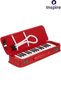 Melodica with Hard Case 32K 1Pc Melodica with Hose 32 Keys Woodwind Blown Keys Melodico with Notes