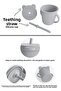 5-Piece Silicone Feeding Set - Baby Bib - Plate - Vacuum Bowl - Cup with Straw - Spoon - Gray - 5