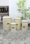 Premium 4-Piece Flour Storage Bucket Set with Ottoman Motif Rope Handles, 5-16-30-50 Liters