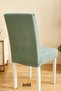 Chair Cover, Chair Cover, Elastic, Lycra, Washable 1 Piece Mint Color Chair Cover - 3