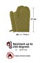 Simple Set of 3 Kitchen Apron Set with Adjustment Hanger and Pocket (2 GLOVES) Chef Waiter Cafe Cook Barista - 6