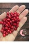 Wooden Beads 10 Mm 100 Gr (Average ± 250 - 300 Pieces) Red
