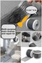 Multi-Purpose Drain Strainer, Hair Hair Holder and Flapper Repair Kit 12 cm * 4 Meters - 4