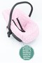 Baby Stroller Sheet, Standard Size, Elastic Waist Baby Car Seat Cover, Stars Series, Pink - 3