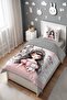 Brown Princess Patterned Single Baby Kids Bedding Set - 3