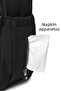 Smbyb3000-0127 Black/White Women's Baby Care Backpack - 8