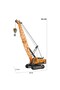 Metal Crawler Excavator with Bucket and Hook Crane Toy Construction Machinery Set - 2