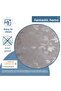 Fiber Lined PVC Tablecloth 140x100cm Erasable Liquid Proof Stain Resistant Leaf Patterned Silver - 3
