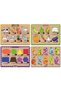 Wooden French Farm Animals-vegetables-shapes-numbers Set of 4 Educational Puzzle - 2