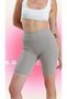 High Waist Tummy Control Ribbed Shorts Leggings Biker Yoga Sports Tights - 2