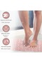 2 pieces massage bath mat non-slip pink color massage model bath mat v-142 - 2