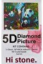5D DIAMOND PİCTURE 50*40CM BEADED GOBLEN COMPLETE SQUARE STONE MOZAIC GOBLEN DIAMOND STONE CANVAS - 2