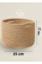 Bohemian Style Jute Basket - Organizer and Organizer, Coffee Table Basket, Cabinet Organizer - 5