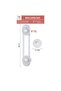 5 Pieces of Latched and Long Multi-Purpose Cabinet Drawer White Goods Protective Child Lock - 7