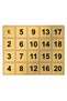 Table Number, Cabinet Number, Metal Chrome Color 1 - 20 (5X5Cm Back Adhesive)