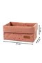 Organizer Basket Baby Cosmos Pink Organic Cotton 25x16 cm - 3