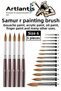 Art Brush 6 Size 1 Pack of 5 Sable Round Tip Brush Set Gouache Water Acrylic Oil Paint Brush