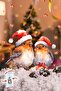 Double Sided Printed New Year Christmas Birds and Cute Figures Glass Sticker Set Christmas Sticker - 3