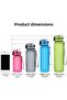Uzspacetime Tritan Large Size 28 Cm 1000ml 1 Liter Water Bottle Bpa 3038 Blue - 2