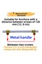 Furniture Kitchen Cabinet Drawer Cabinet Handles Lid Handle Handle White Gold 128 mm Metal Handle12.8 cm - 2