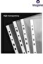 10 Pieces A4 Pink Ring Binder Files 50 Pieces Transparent Pouches File Edge Perforated Foy File - 4
