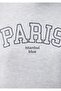 Paris Printed Hooded Gray Sweatshirt 1611989-85524 - 6