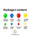 Balloon Set: Grass Green, Dark Blue, Red, Yellow, 60-Piece Balloon Chain Set - 2