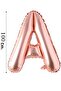 Foil Balloon Letter A Helium Balloon 100 Cm Rose Color