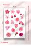 Pink Rose Themed 17 Piece Sticker Label Set - Planner, Agenda, Laptop, Phone, Bullet Journal