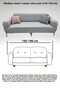 Jacquard 2-Person Medium Size Sofa Cover, Sofa Bed Sofa Cover (PRODUCT PRICE FOR 1 PIECE)