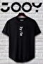 Black and White Japanese Destiny Printed Slim Fit Tshirt Set of 2 - 3