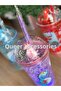 Imported 3D Moving Sequin Starbucks Style Large Straw Water Drink Bottle Water Bottle Flask Mug Dinosaur - 5