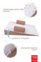 Baby Reflux Bed, Zippered, Washable Cover, Mattress, Cotton Fabric - 2